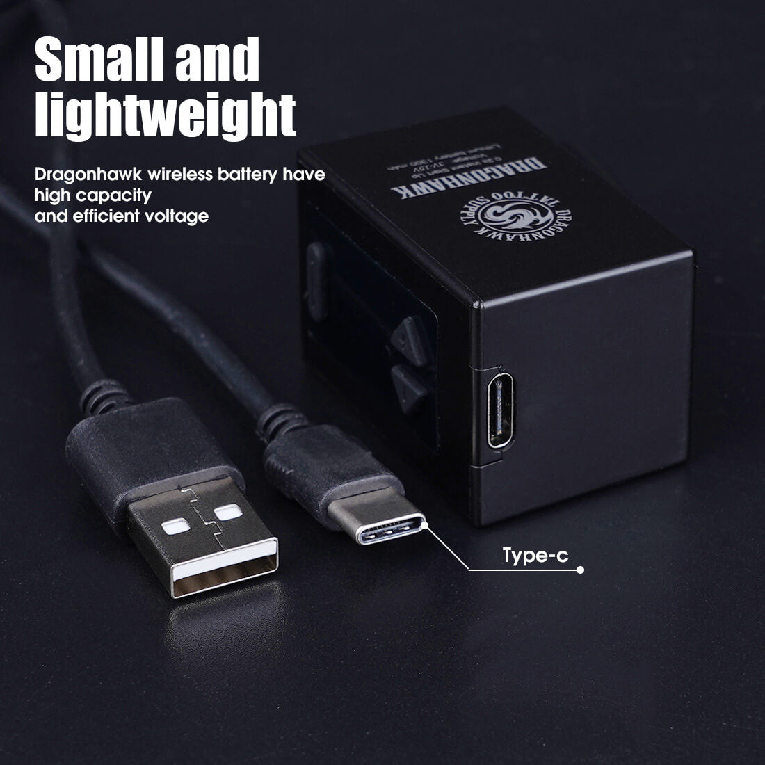 Dragonhawk B1 Wireless Tattoo Battery