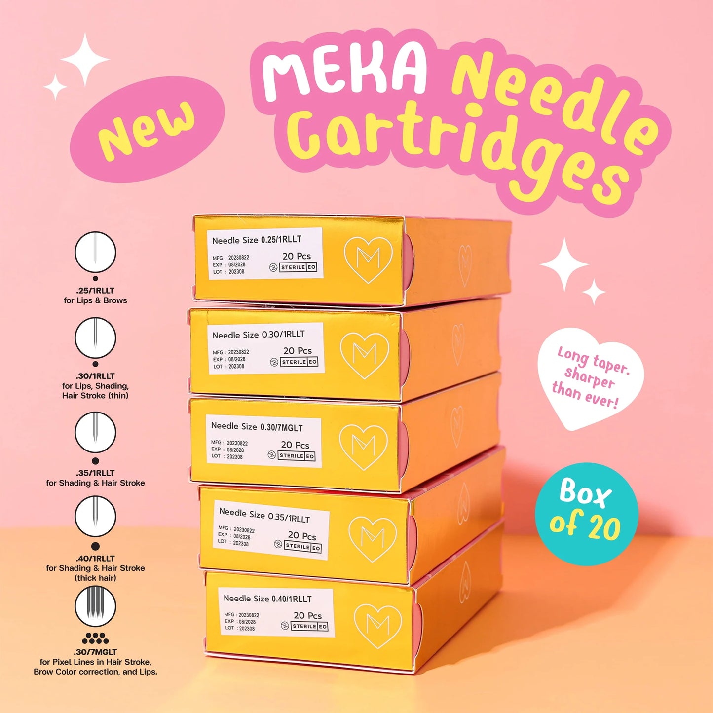 MEKA needle Cartridge (RLT) 0.35 1/RLLT